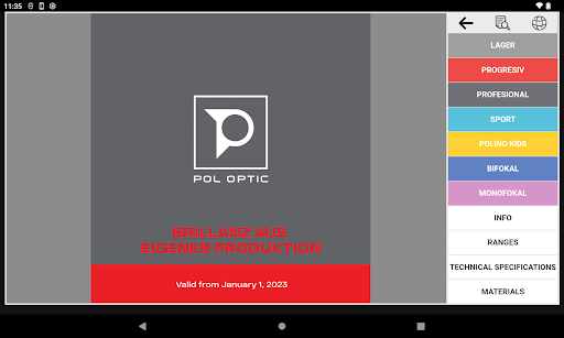 Android application POL Catalogue screenshort