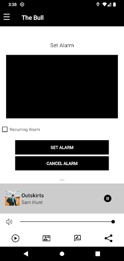 Android application 107.7 & 92.1 The Bull screenshort
