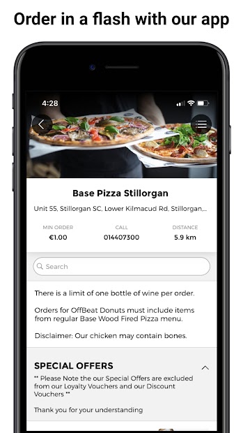 Screenshot 2 Base Wood Fired Pizza Ireland android