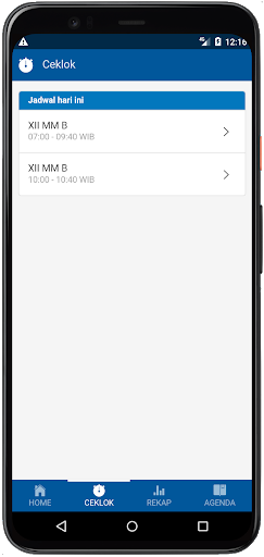 Android application e-Jurnal SMKSDL screenshort