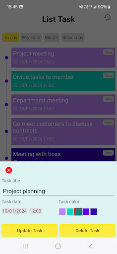 Task Manager Screen 3