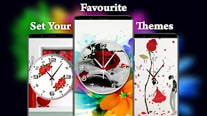 Rose Live Clock Wallpaper - Flower Clock on Screen screenshot 4