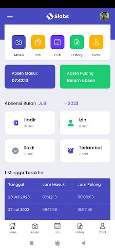 SIABS App Screen 3