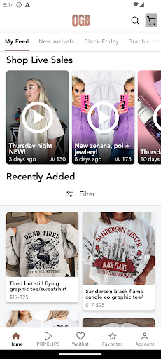 Screenshot of Olive Gold Boutique