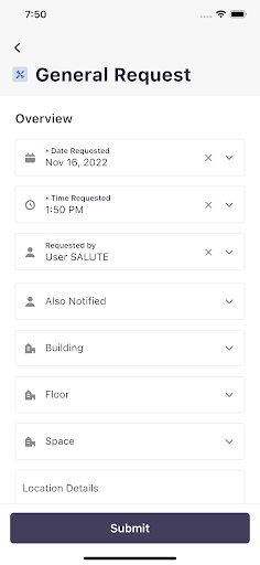 Android application Salute Safety screenshort