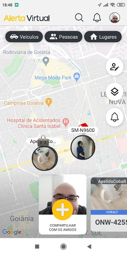 Android application Alerta Virtual screenshort