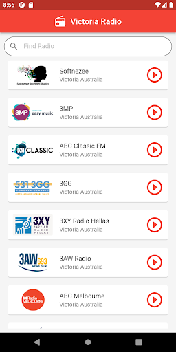 Android application Victoria Radio Australia screenshort