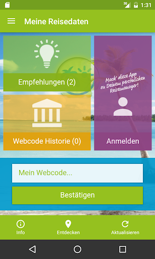 meinereisedaten Screen 2