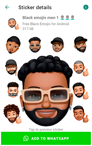Memoji Black People Stickers