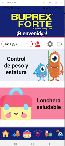Android application Niños Sanos LIFE screenshort