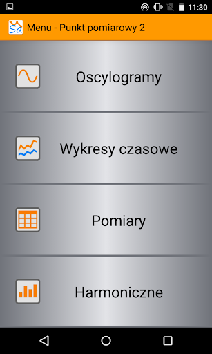 Android application Sonel Analysis Mobile screenshort