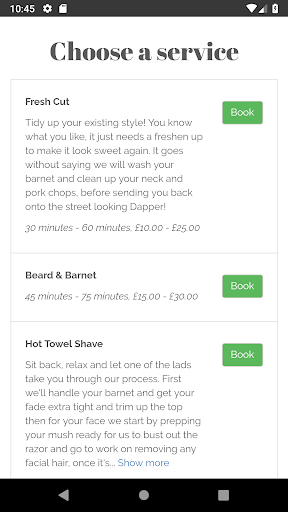 Dapper Chaps Screen 2