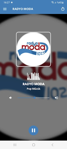 Android application RADYO MODA screenshort
