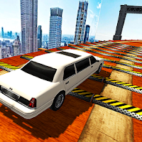 Extreme Limo Mega Ramp - Car Driving Games 3D