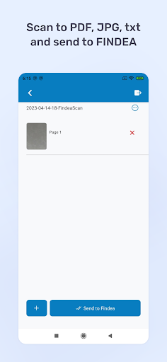 Findea Scan Screen 3
