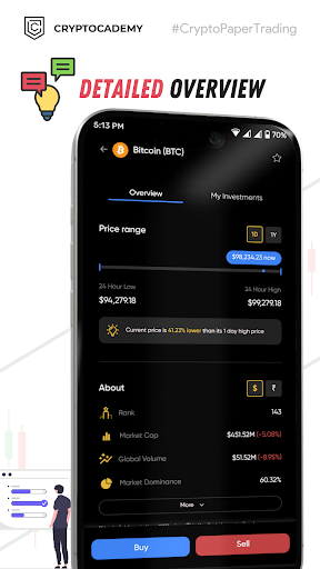 Cryptocademy-Trading Simulator Screen 3