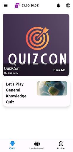 QuizCon General Knowledge Quiz Screen 2