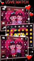 screenshot of Love Keyboard Theme