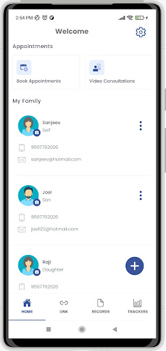 Android application Prasad Hospital Patient App screenshort