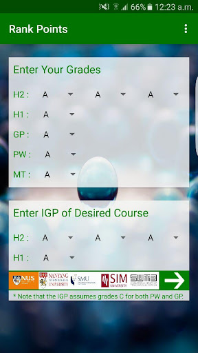 A Levels Rank Point Calculator Screenshot 2 - AppWisp.com