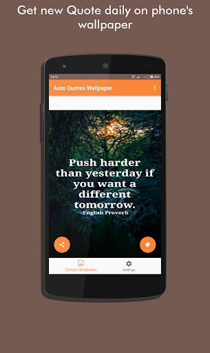 Android application Auto Quotes Wallpaper screenshort