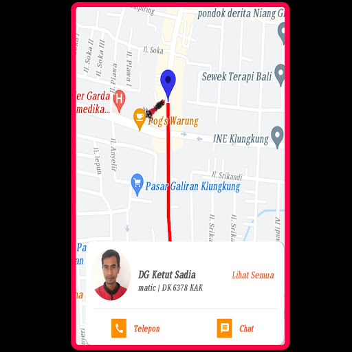 Android application Kojek Bali Mitra screenshort