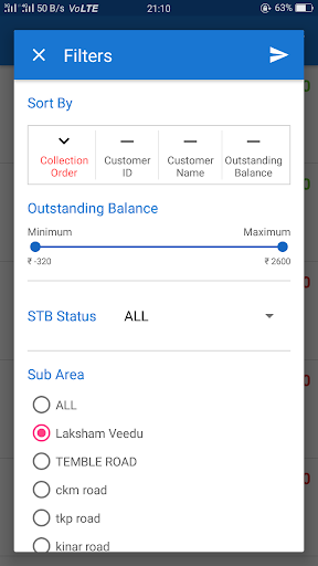 Cbill KeralaVision Billing App Screen 2