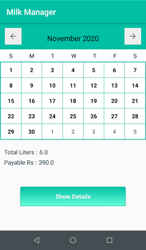 Milk Manager Screen 3