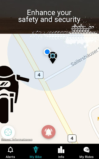 Android application Ellr. You'll never ride alone screenshort