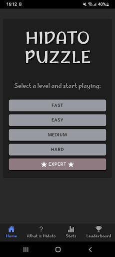 Android application Hidato Puzzle screenshort