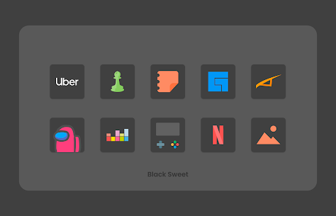 Black Sweet – Icon Pack (MOD APK, Paid/Patched) v2.0 5