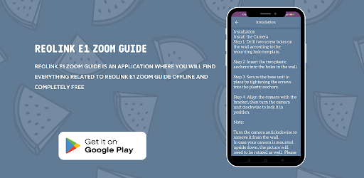 Android application Reolink E1 Zoom Camera guide screenshort