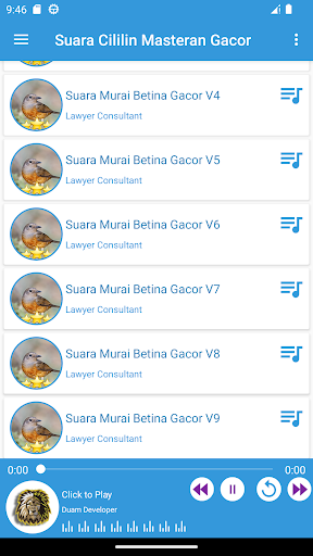 Android application Suara Murai Betina Pancingan screenshort