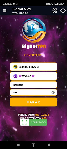 BigNet Vpn Screen 3
