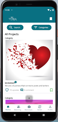 Android application Tynka Global screenshort
