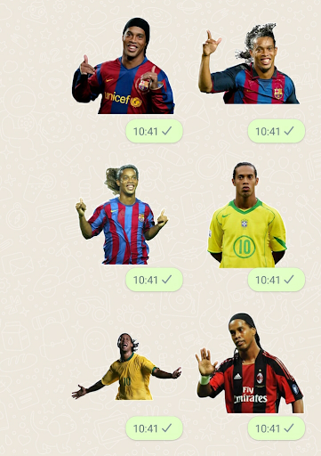 Ronaldinho Gaúcho Stickers Screen 3