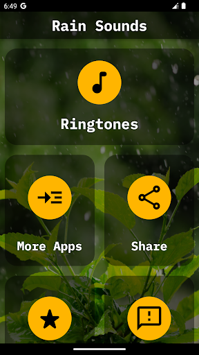 Android application Rain Sounds screenshort