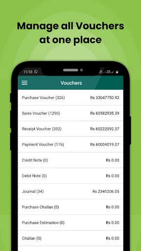 Android application Invock GST Billing & Inventory screenshort