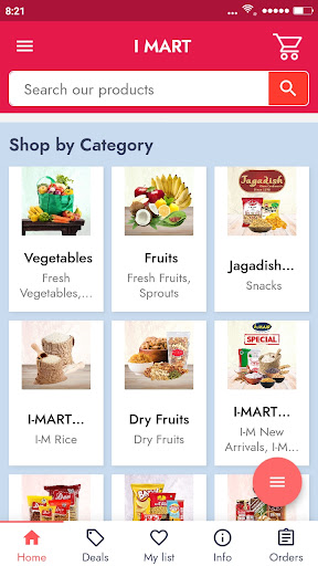 Android application I MART screenshort