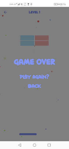 Android application brick breaker screenshort