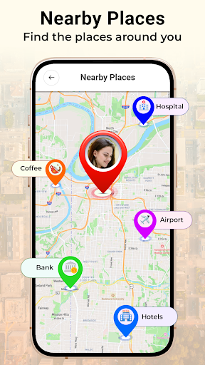 Screenshot of GPS Navigation Satellite Map