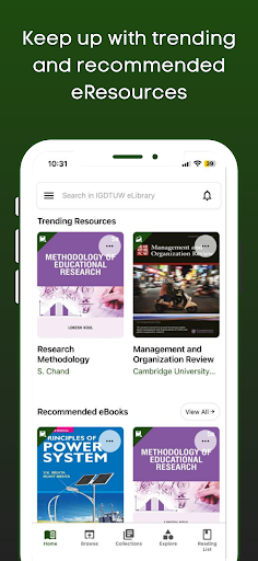 IGDTUW eLibrary Screen 2