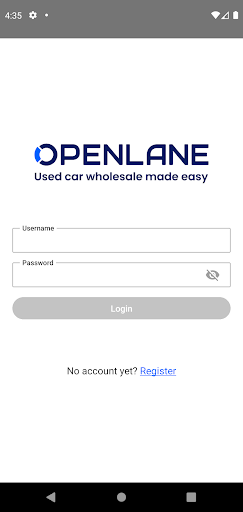 Android application openlane.eu screenshort