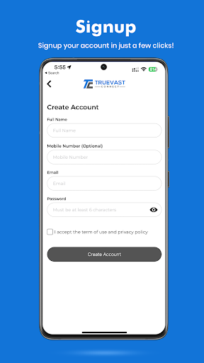 Truevast Connect Screen 2