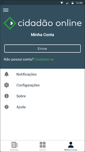 Cidadão Online Screen 3