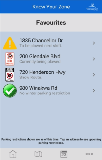 Winnipeg - Know Your Zone Screen 3