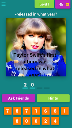 TAYLOR SWIFT QUIZ - Screenshot 1