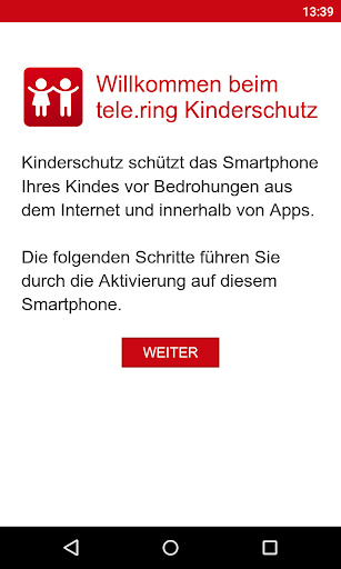Android application tele.ring Kinderschutz screenshort