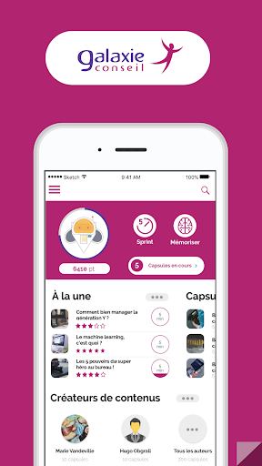 Android application Team Training screenshort