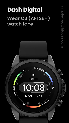 Android application Dash Digital Watch face screenshort